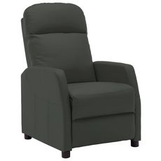 Fauteuil inclinable Anthracite Similicuir