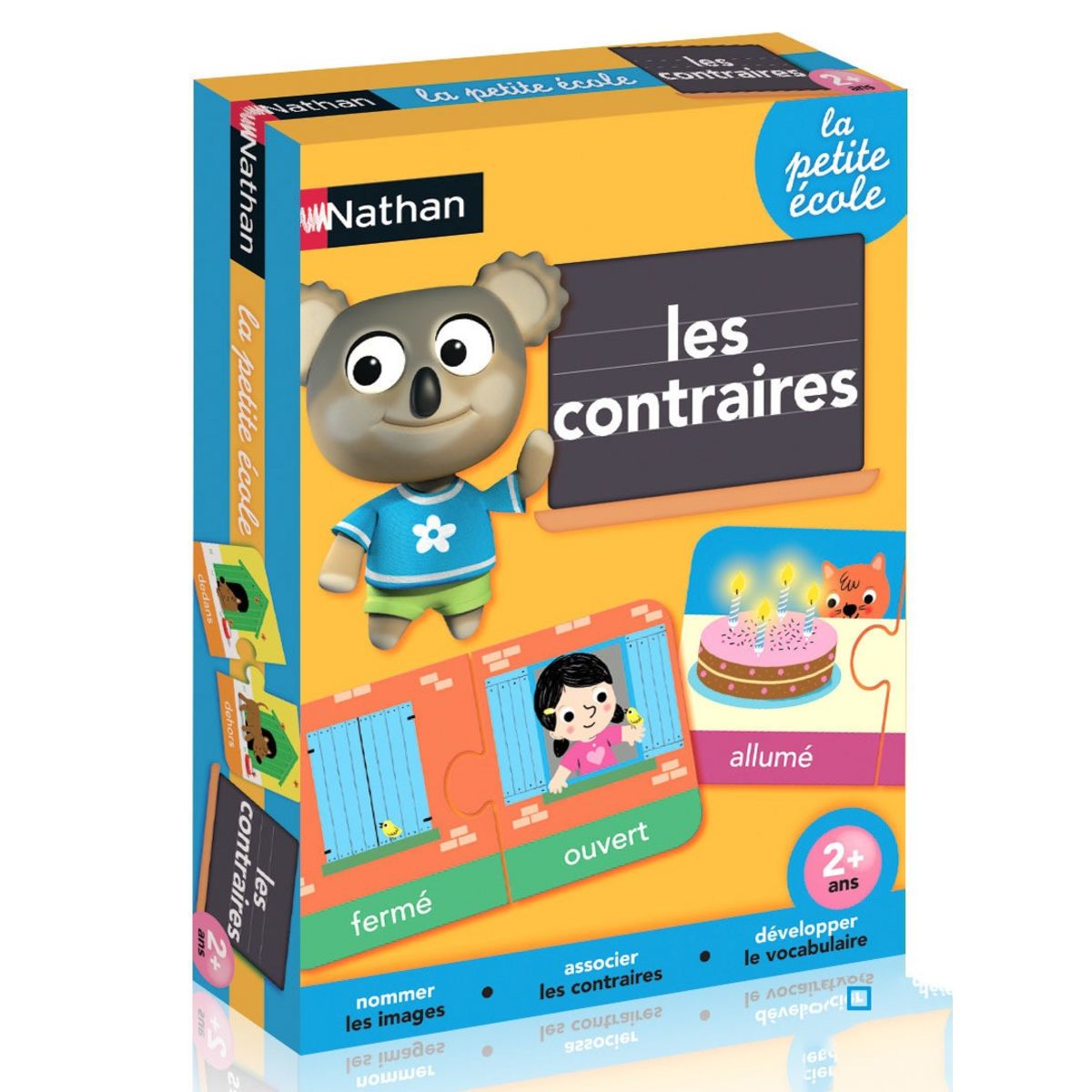 Jeu éducatif Les contraires (24 pièces) : Nathan