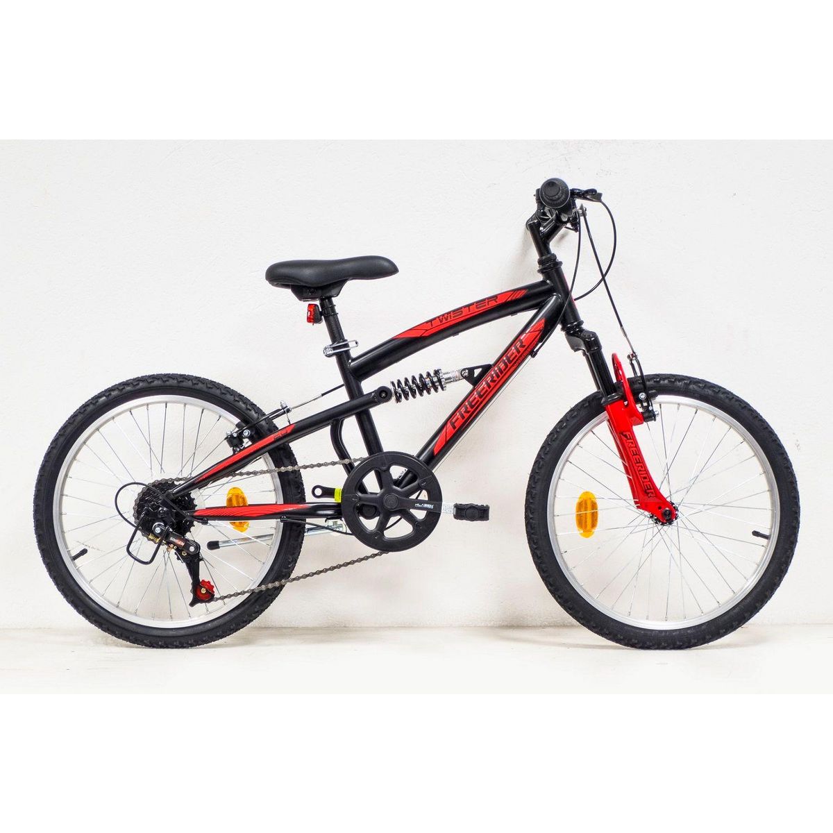 Vélo enfant VTT 20'' Tout suspendu Fille TEENS - 6 Vitesses Shimano -  Freins V-Brake