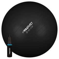 Avento Ballon de fitness/d'exercice et pompe Diametre 65 cm Noir