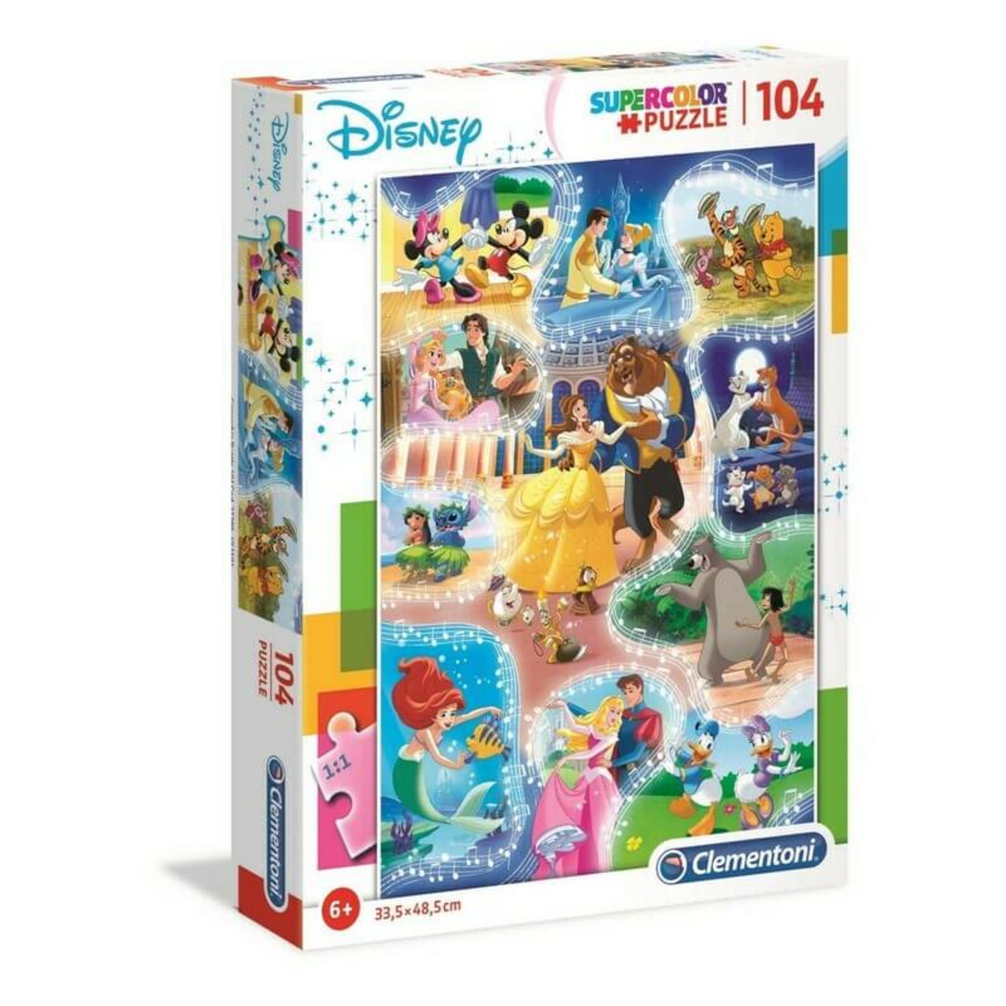 DISNEY Princesse Happy Color Puzzle 104P Clementoni – le Comptoir du Geek