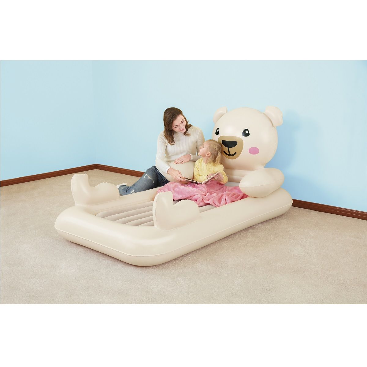 BESTWAY Lit gonflable enfant 188x102x89cm NOUNOURS pas cher