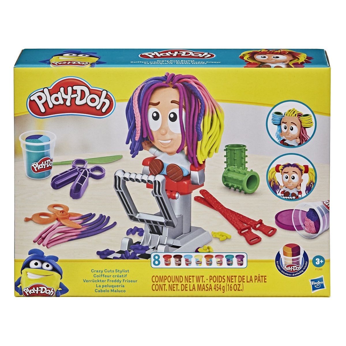 HASBRO Play-Doh salon de coiffure Coiffeur créatif pas cher