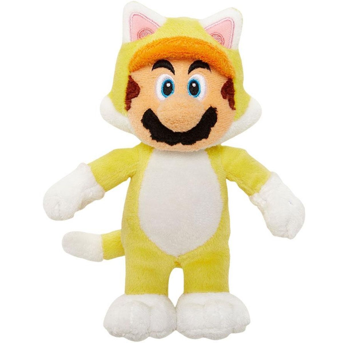 Peluche Super Mario Nintendo chat jaune 35 cm , Mario se déguise