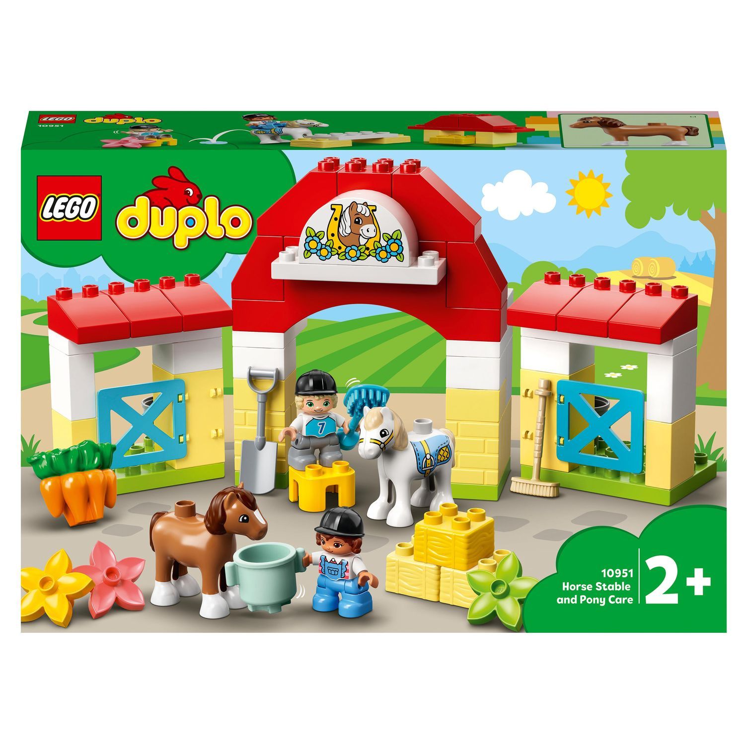 LEGO Duplo 10952 pas cher, La grange, le tracteur et les animaux de la ferme