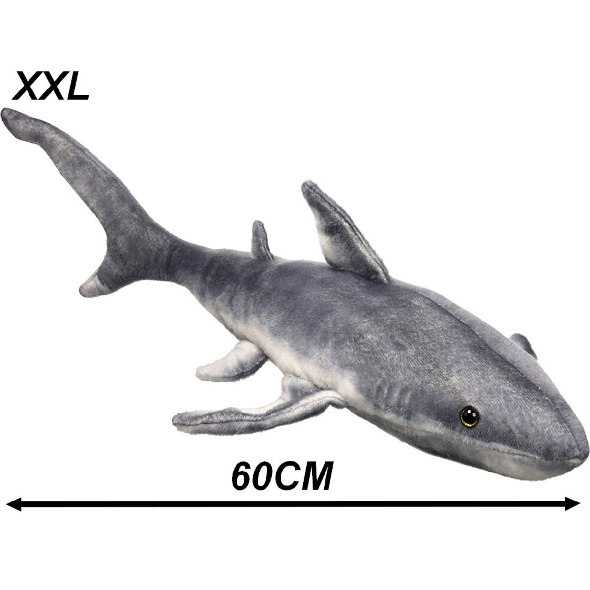  Grande peluche requin 60 cm jouet enfant Squale