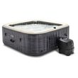 INTEX Spa gonflable carré gris ardoise 4 personnes PURE