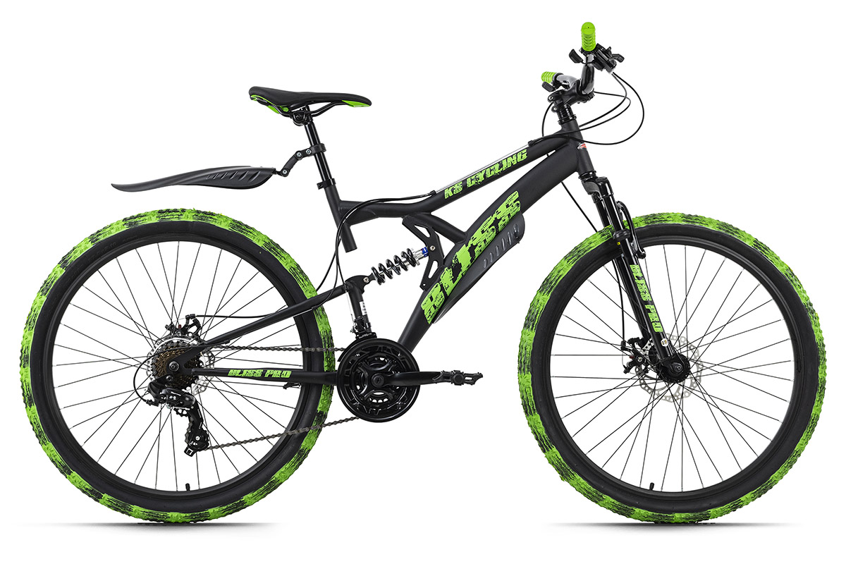 VTT Tout Suspendu 27 5 Bliss Pro noir vert TC 46 cm pas cher