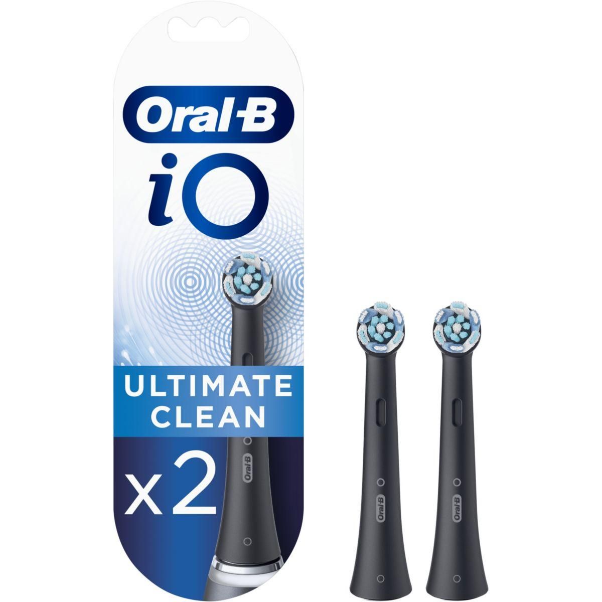 ORAL B Brossette dentaire iO ultimate Clean Black X2