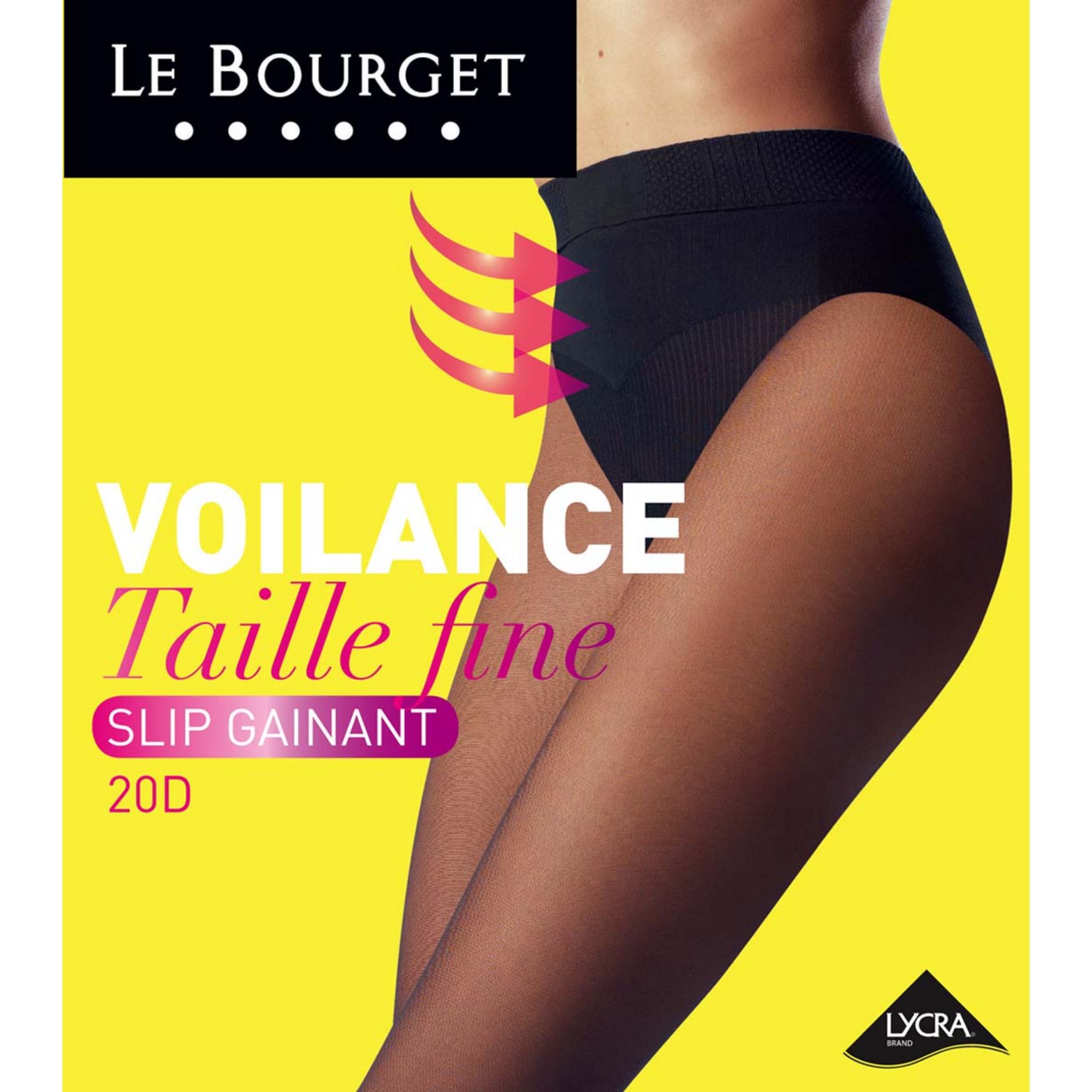 LE BOURGET Collant avec slip gainant Voilance pas cher 