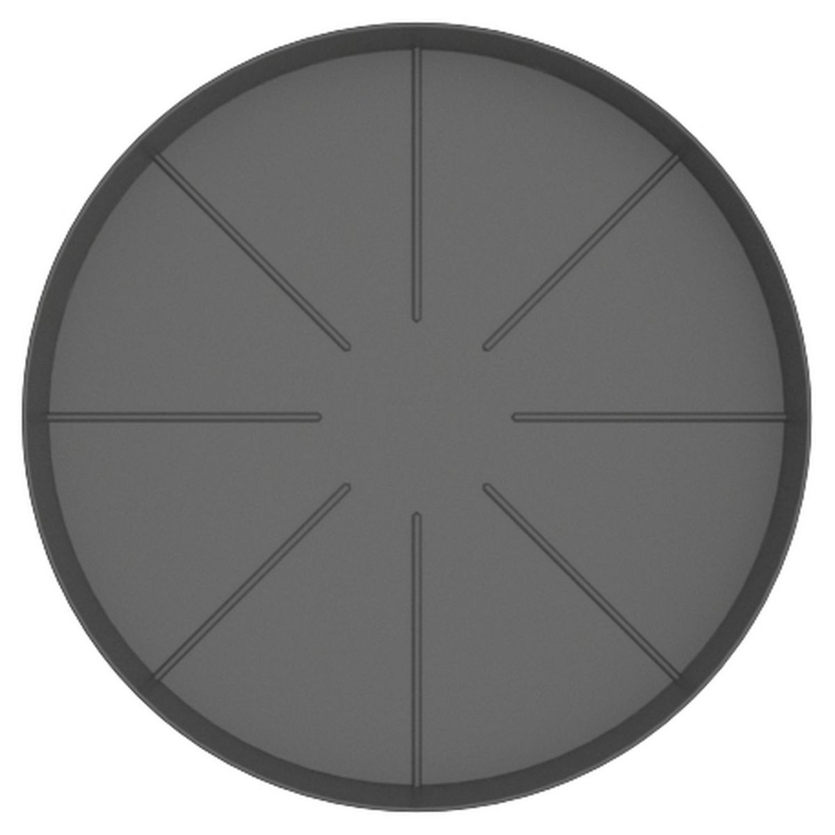 GARDENSTAR Soucoupe 17 cm pour pot horticole D25 cm noir