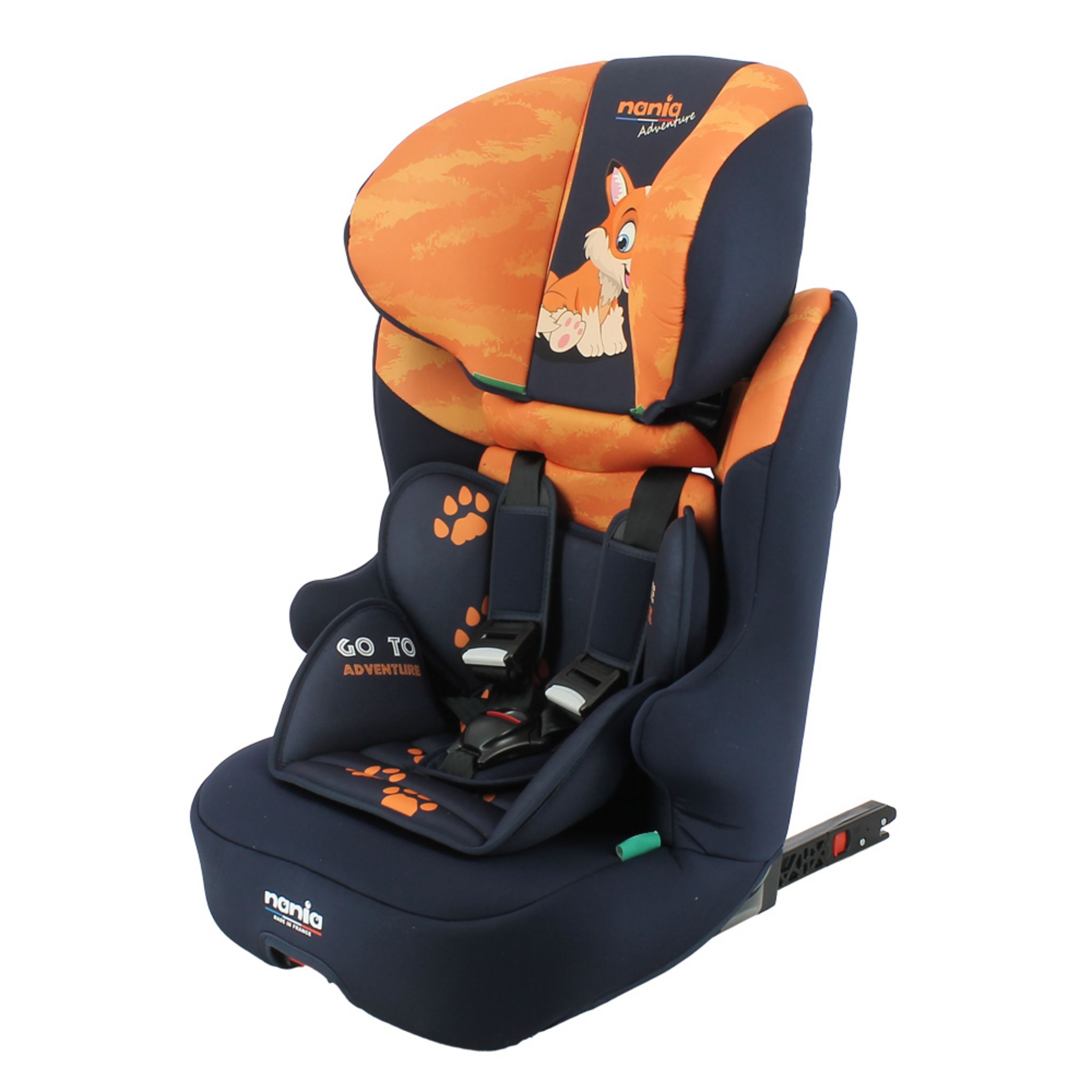 Siege auto isofix NANIA RACE I FIX 76-140 cm R129 –de 3 a 10 ans