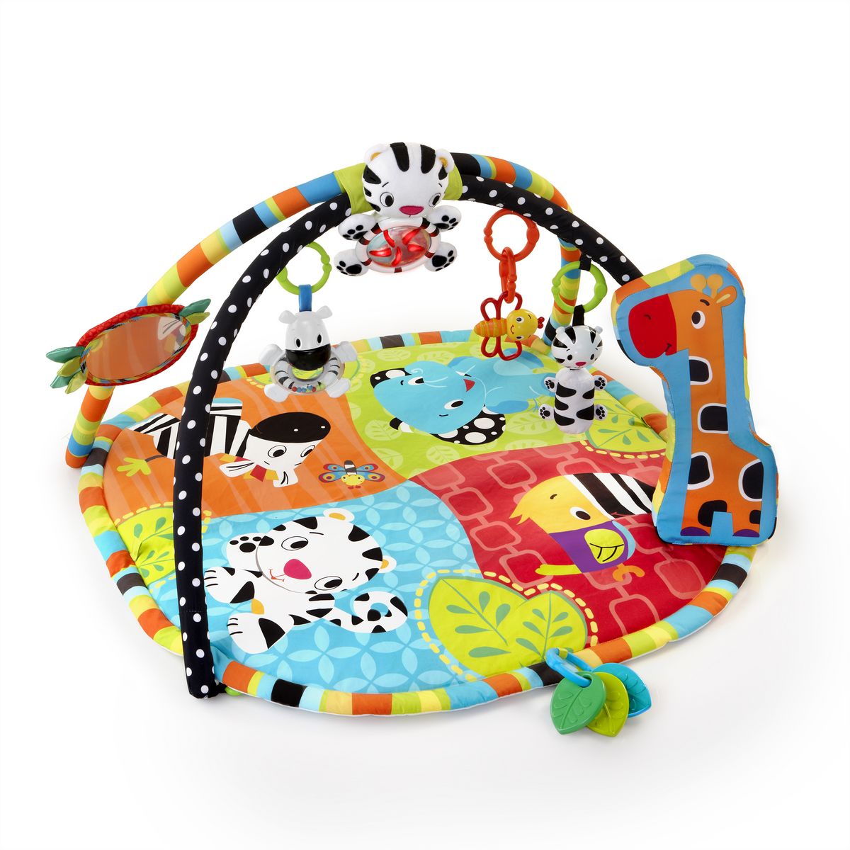 Bright Starts Tapis D Eveil Spots Stripes Safari Pas Cher A Prix Auchan
