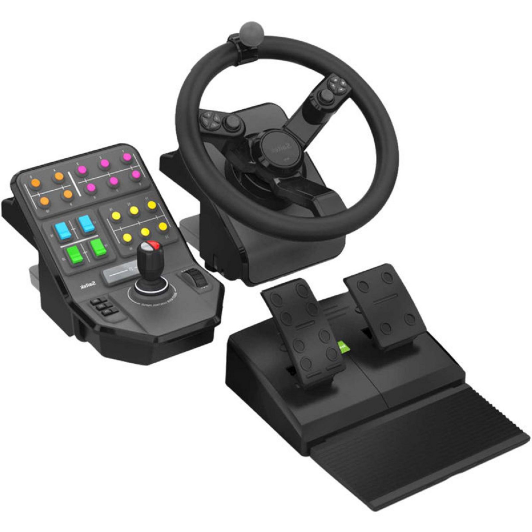 Jeu de course Volant Pédales Kit Simulateur de Conduite pour PS4