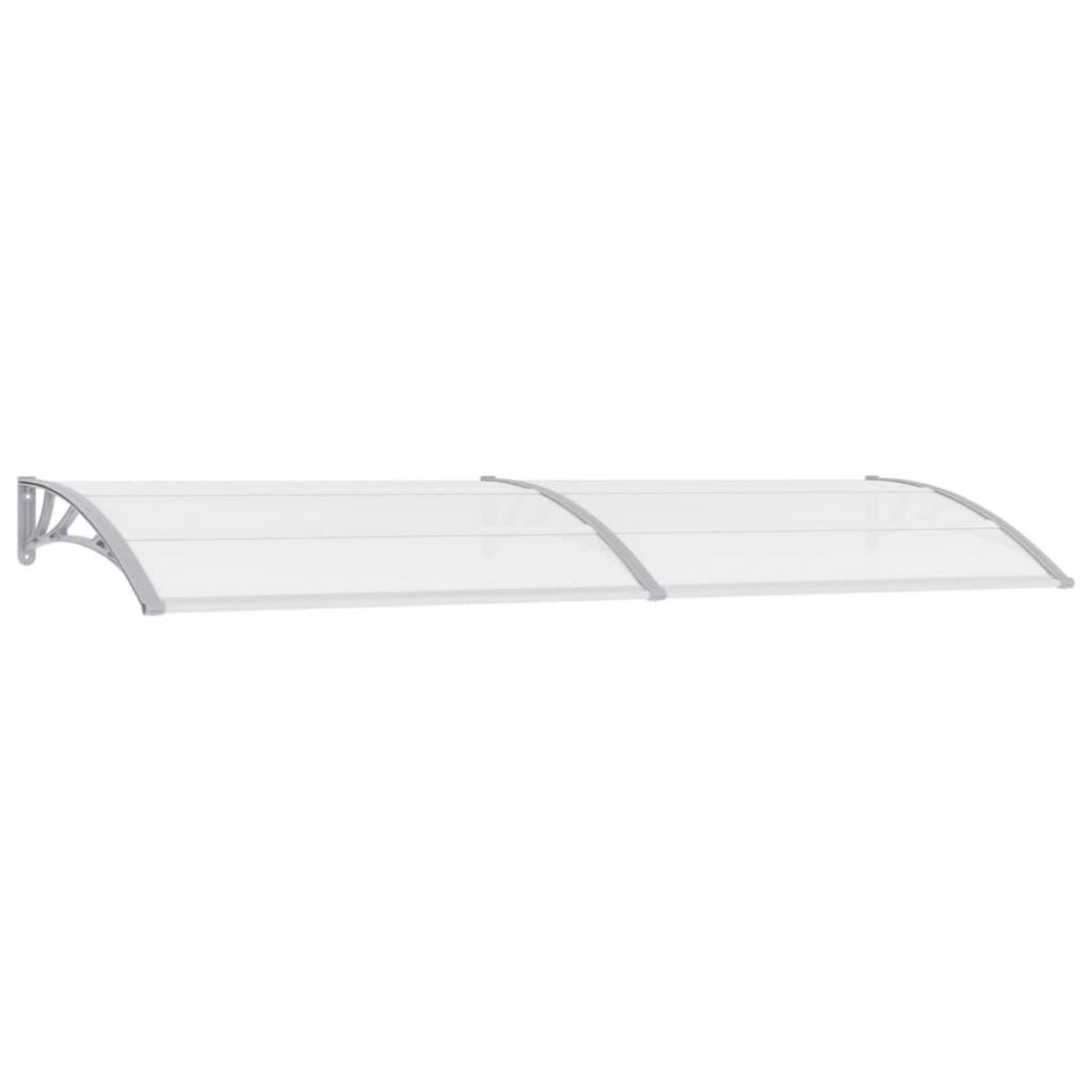 VIDAXL Auvent de porte Gris 300 x 100 cm PC