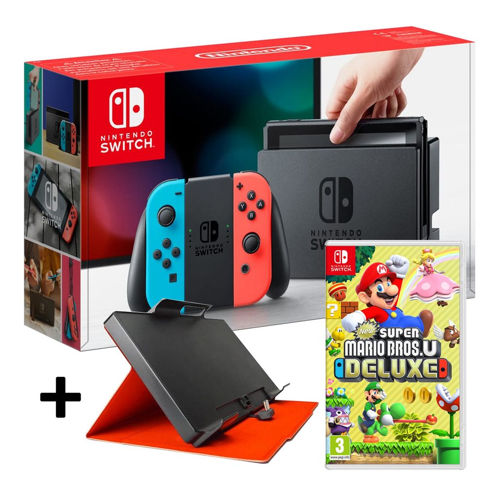 New Super Mario Bros U Deluxe Jeu Switch + Flash LED Offert - Cdiscount Jeux  vidéo