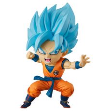 BANDAI Chibi Masters Dragon Ball figurine 8 cm avec socle - Super Sayian Blue Son Goku
