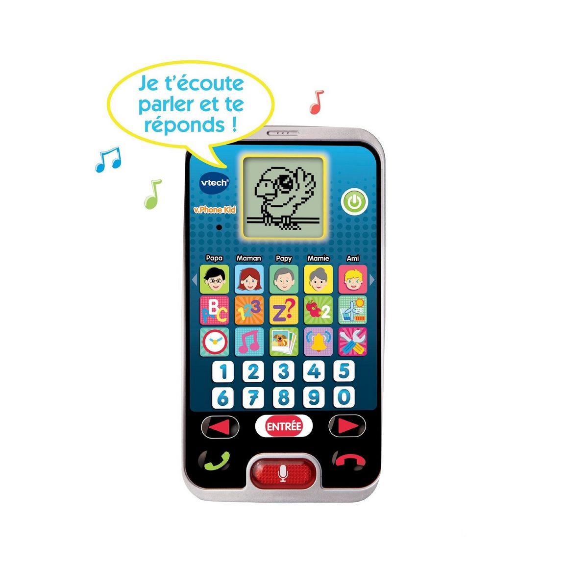 VTECH Téléphone V.phone kid 1,2,3 - Jeu éducatif pas cher 