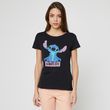 INEXTENSO T-shirt manches courtes gris anthracite femme Lilo et Stitch. Coloris disponibles : Gris
