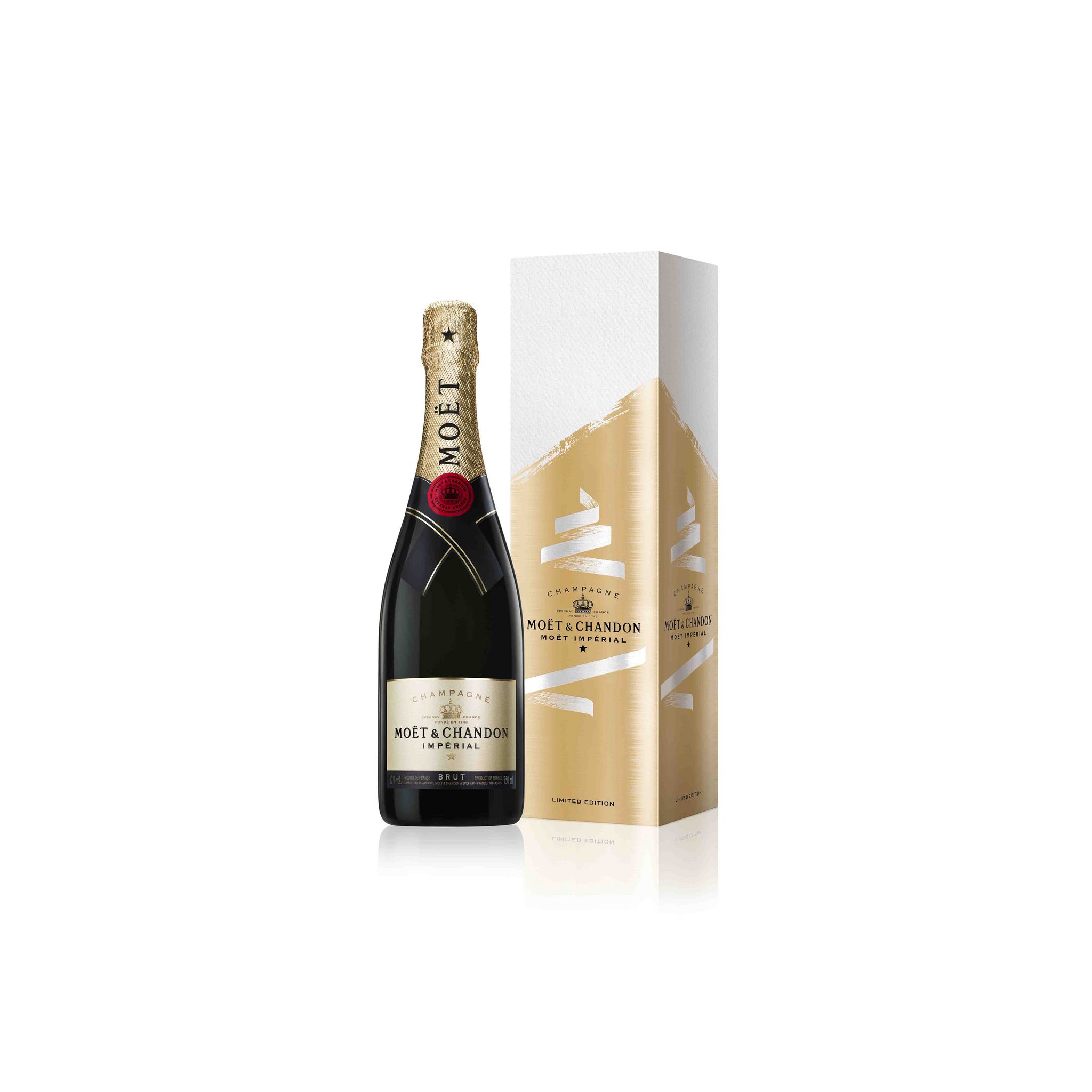 Moët & Chandon - Champagne - Brut Impérial (En Étui) - 75Cl : :  Epicerie