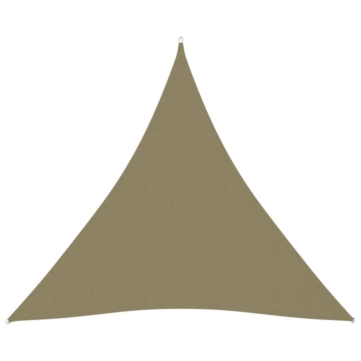 VIDAXL Voile de parasol Tissu Oxford triangulaire 3x3x3 m Beige