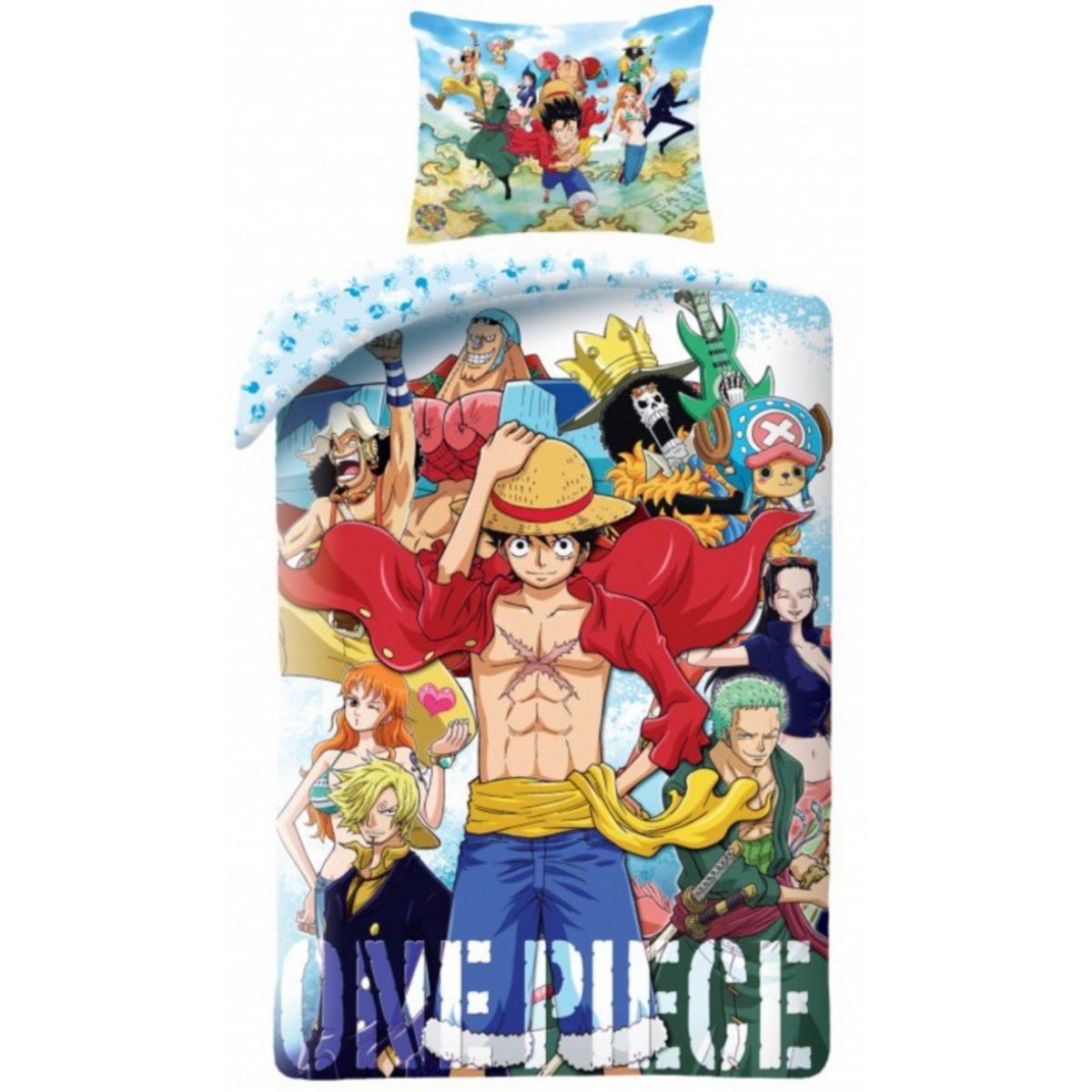 One Piece - Parure de lit enfant 1 place - Housse de Couette