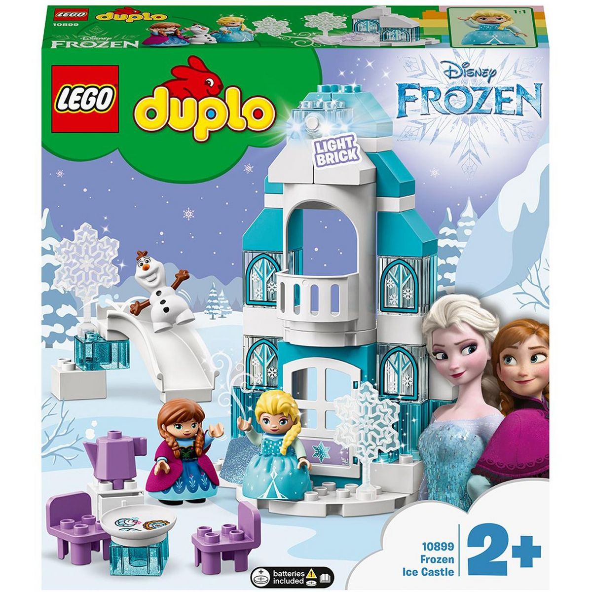 DUPLO Disney 10899 Le Château De La Reine Des Neiges, Jouet à Construire,  Mini-Poupées