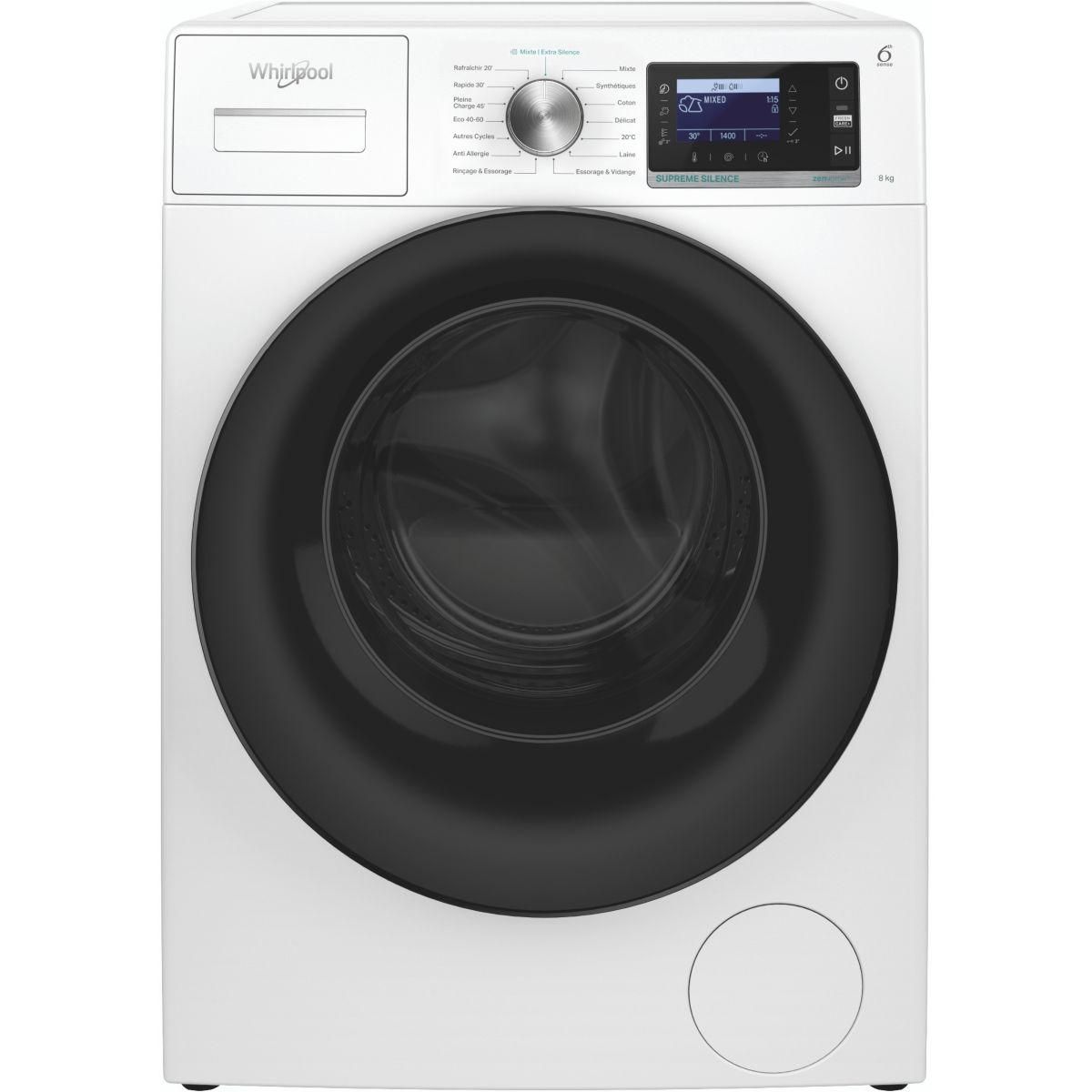 Lave Linge Hublot Whirlpool W6xw845wbfr Supreme Silence