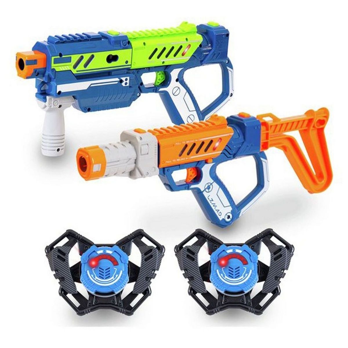 LAZER M.A.D. Advance Battle Ops - Laser Game Enfant - 2 pistolets + 2  cibles + 2 plastrons + accessoires - 6 ans et + - Cdiscount Jeux - Jouets