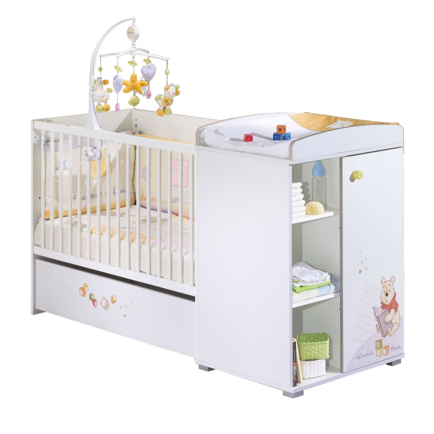 Sauthon On Line Lit Combine 60x1cm Et Evolutif 90x190cm Winnie Pas Cher A Prix Auchan