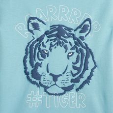 IN EXTENSO T-shirt manches courtes tigre garçon (Bleu turquoise)