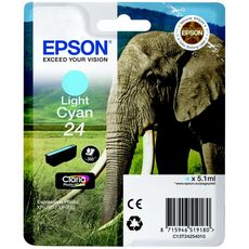 Epson Cartouche d'encre T2425 Cyan Clair Serie Elephant