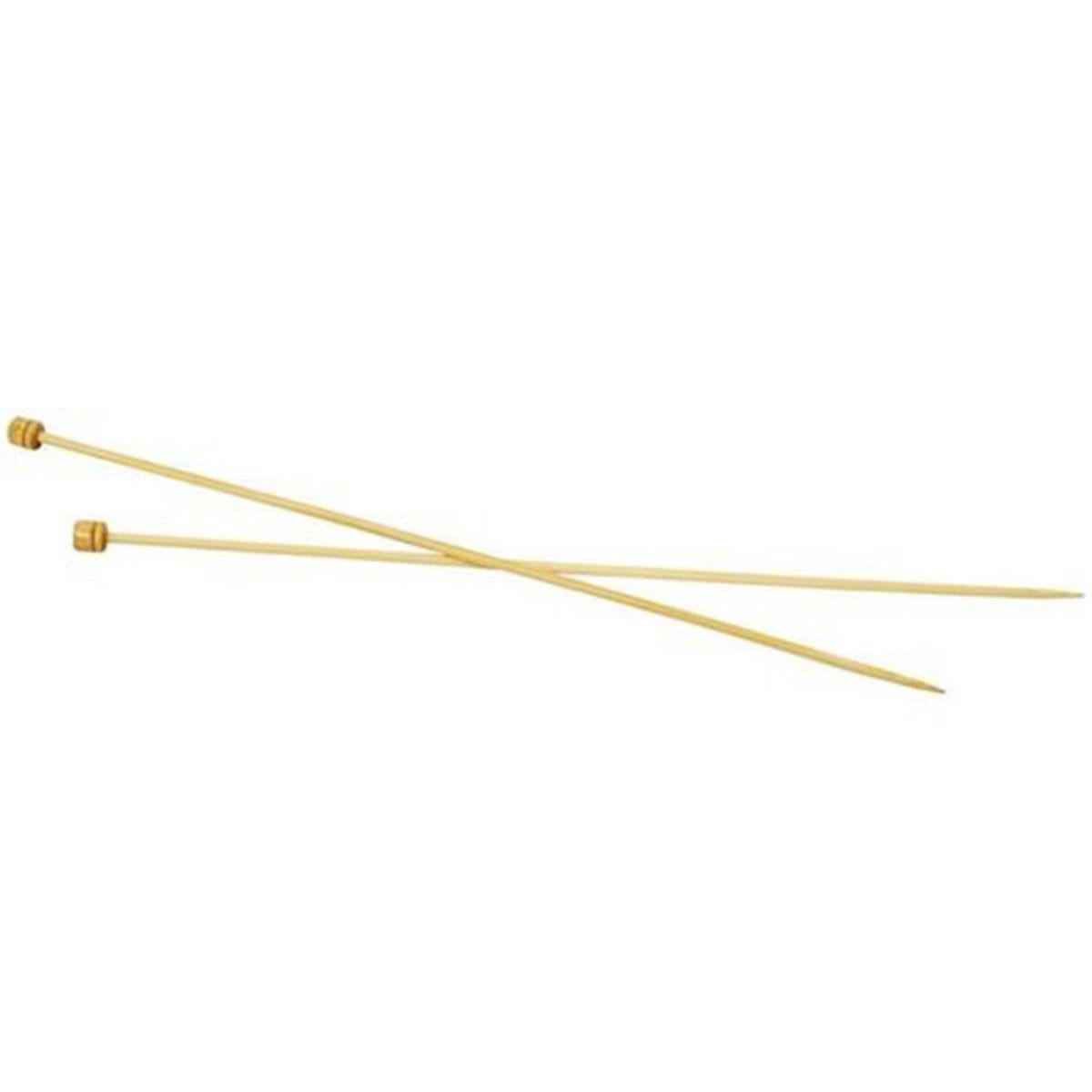  2 Aiguilles À Tricoter En Bambou 35 cm - Ø 4 mm