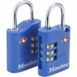 Master lock Lot de 2 cadenas à combinaison MASTER LOCK zinc, l.35 mm