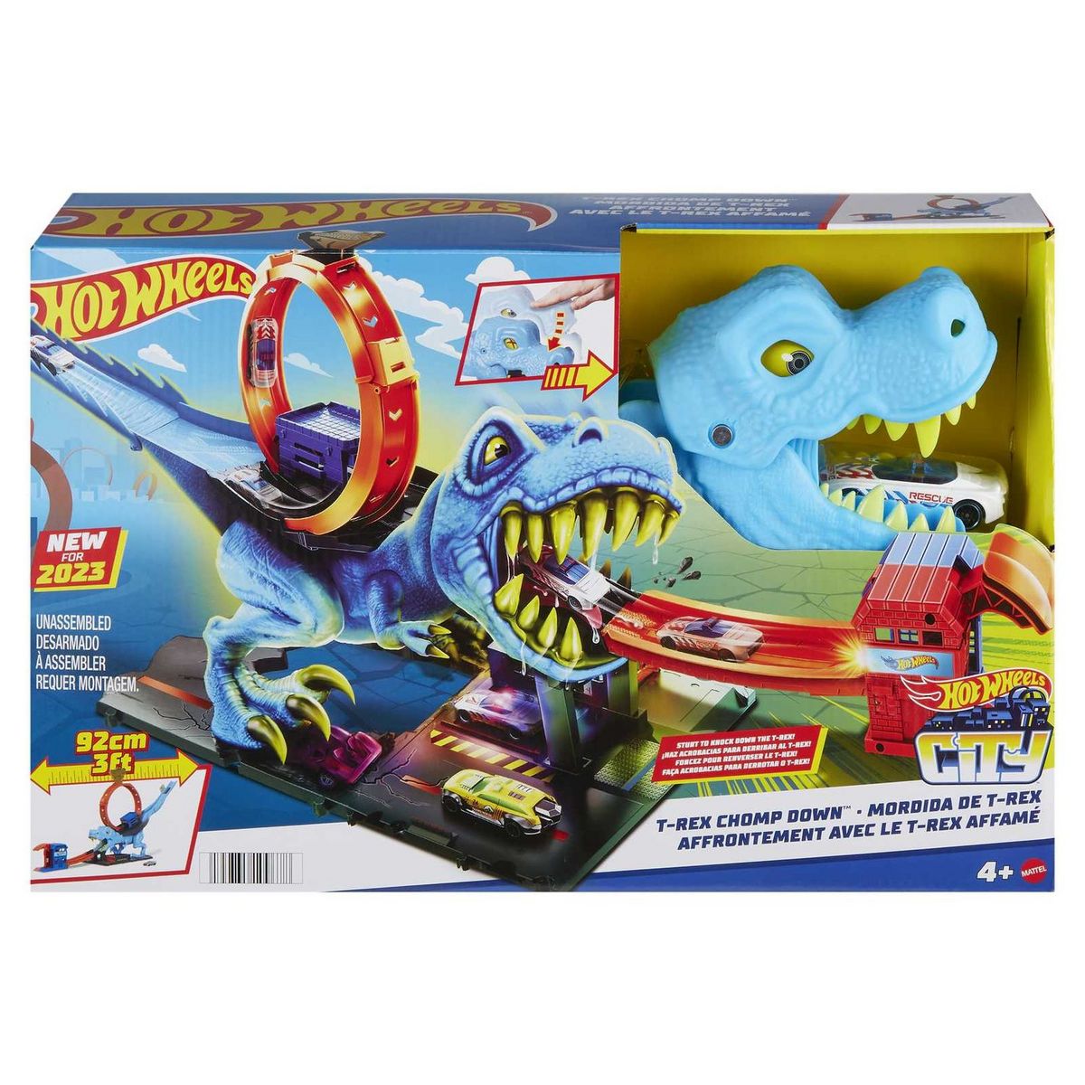 Circuit voiture shop dinosaure