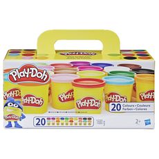 HASBRO Play-Doh Pack de 20 pots de pâte à modeler
