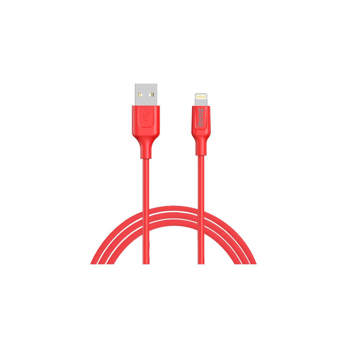 IBROZ Câble Lightning vers USB 1m rouge