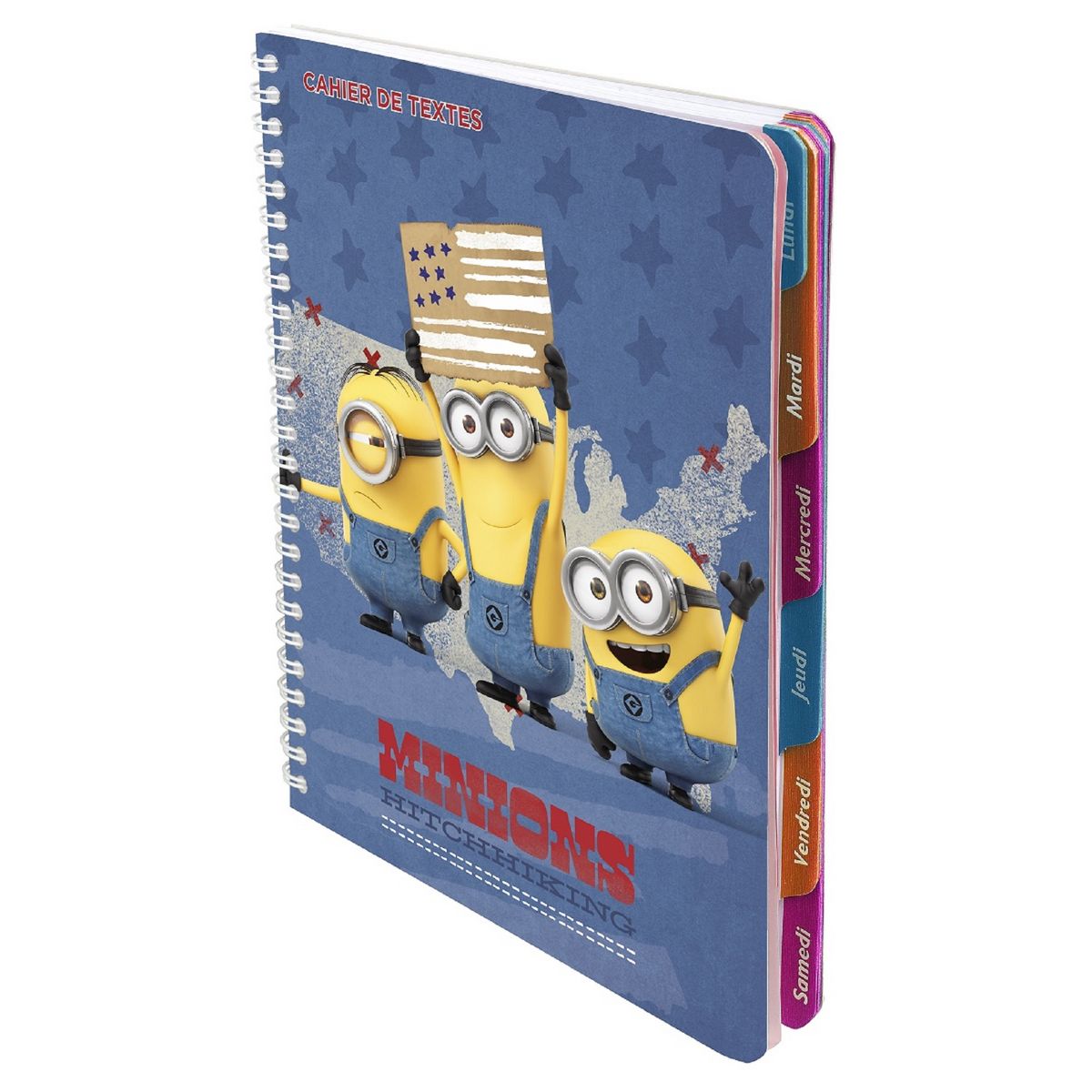 LES MINIONS Cahier De Texte à Spirale 17x22cm 148 Pages Les Minions USA ...