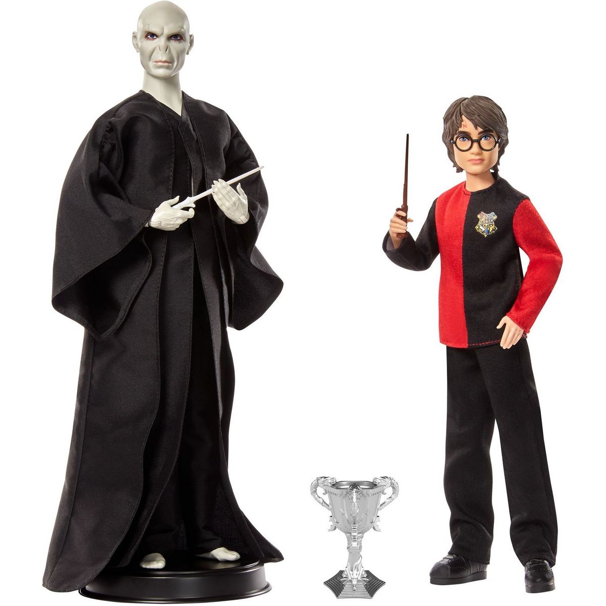 Pack 2 poupées Voldemort et Harry Potter
