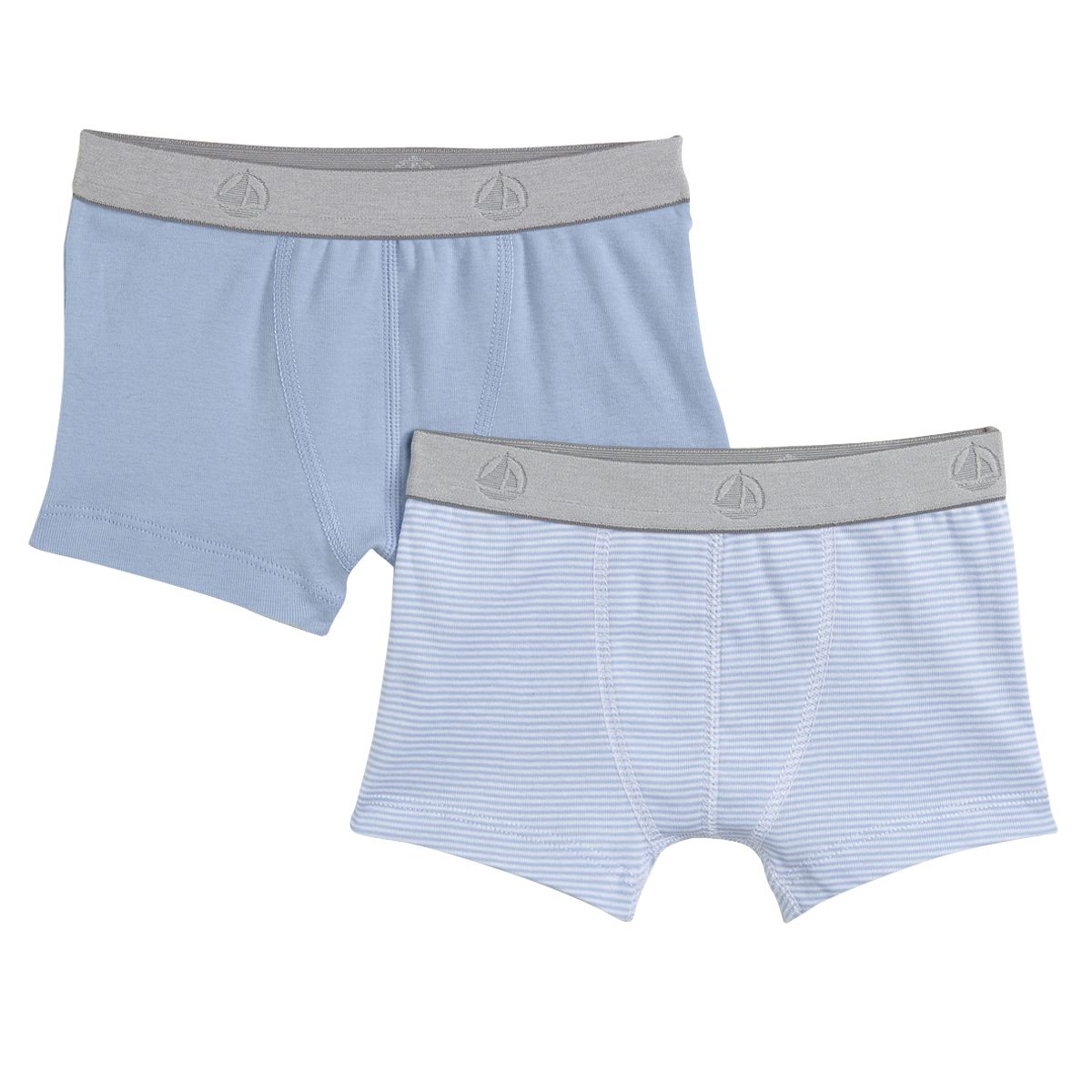 PETIT BATEAU Lot de 2 boxers Gar on pas cher Auchan