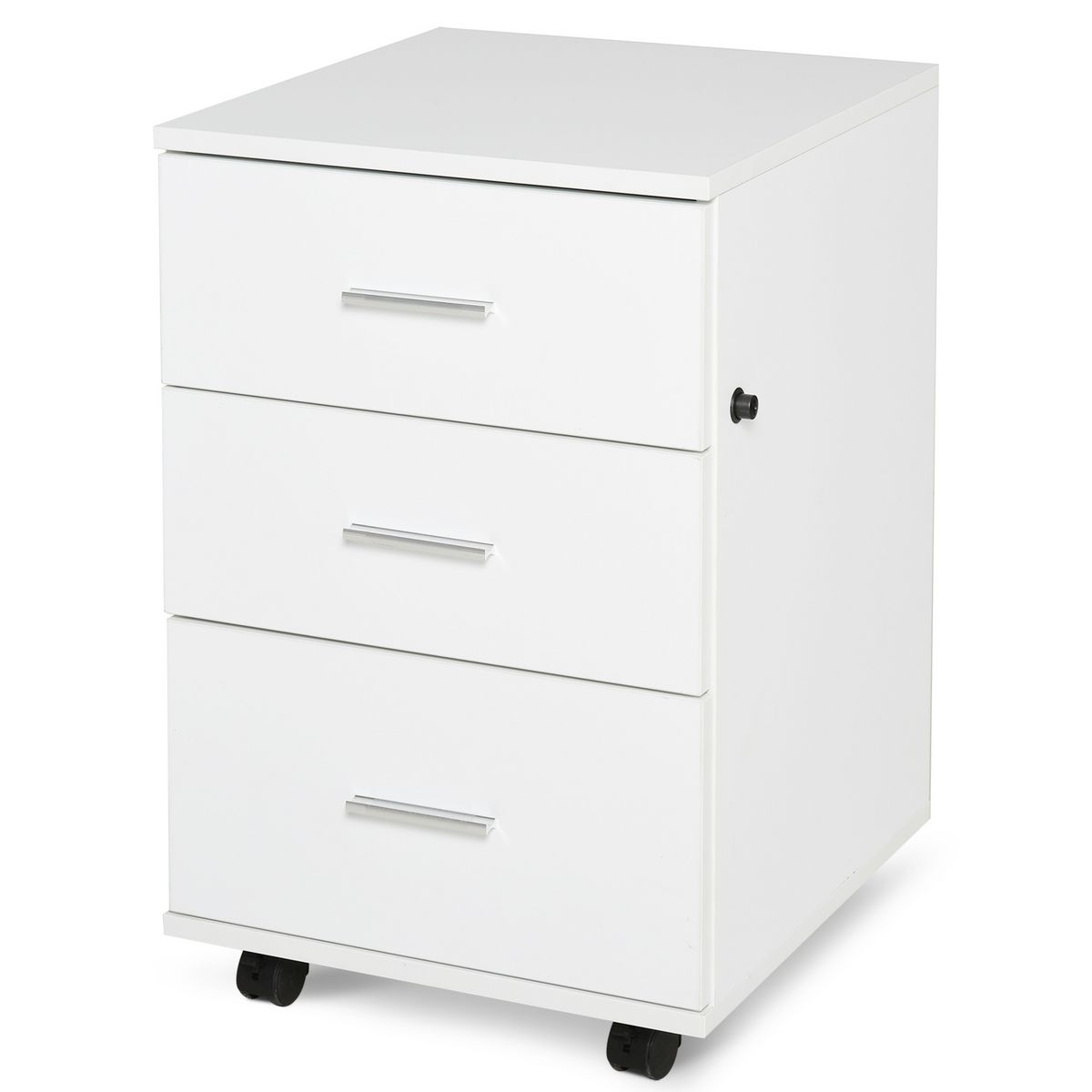 HOMCOM HOMCOM Caisson de Bureau Rangement Bureau sur Roulettes 3