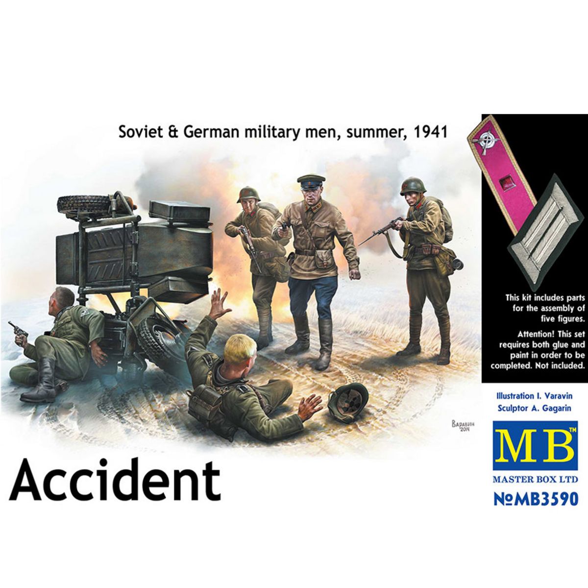 Master Box Figurines 2ème guerre mondiale : L'accident, opération Barbarosa été 1941