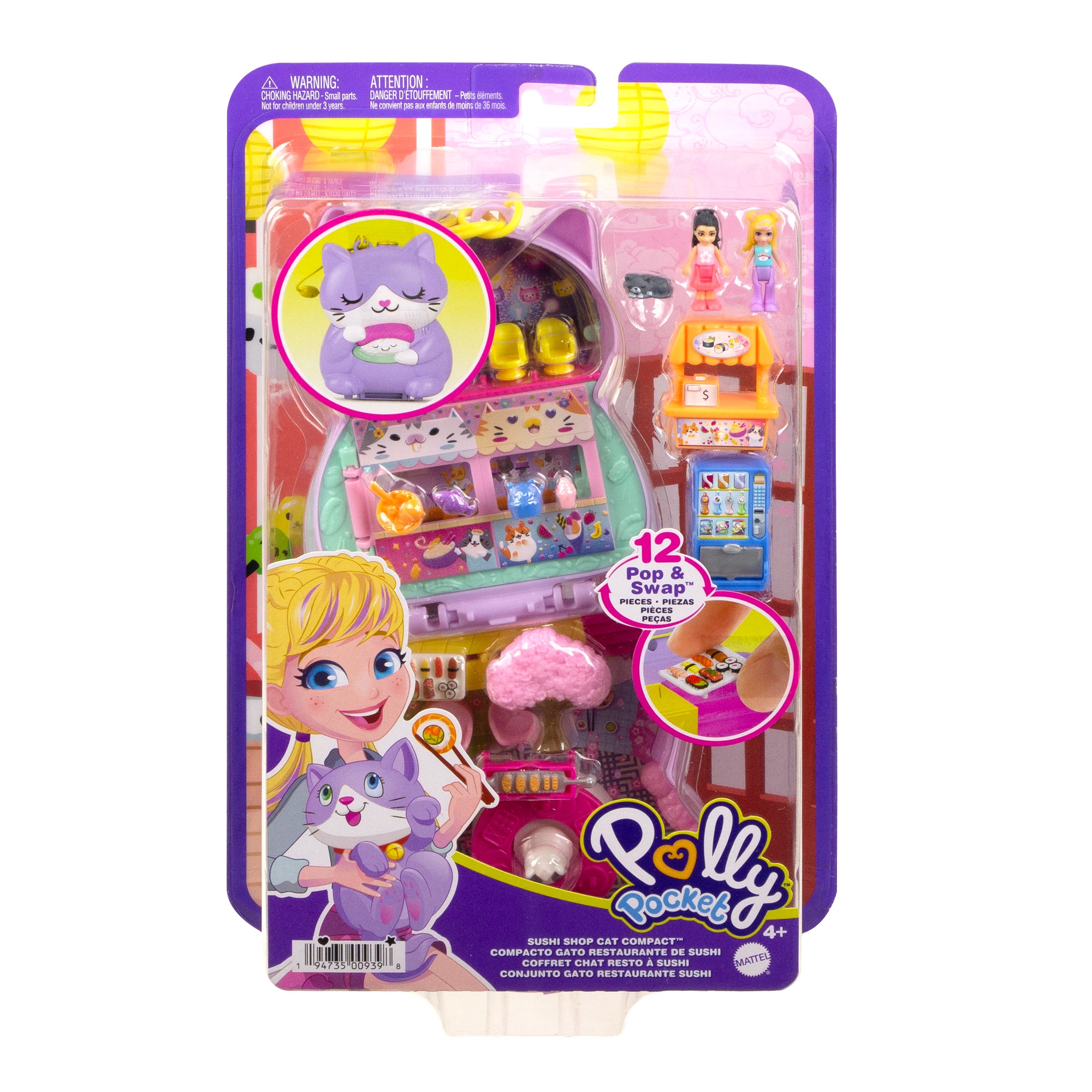 Polly Pocket Coffret Poupée et 18 accessoires, lapin