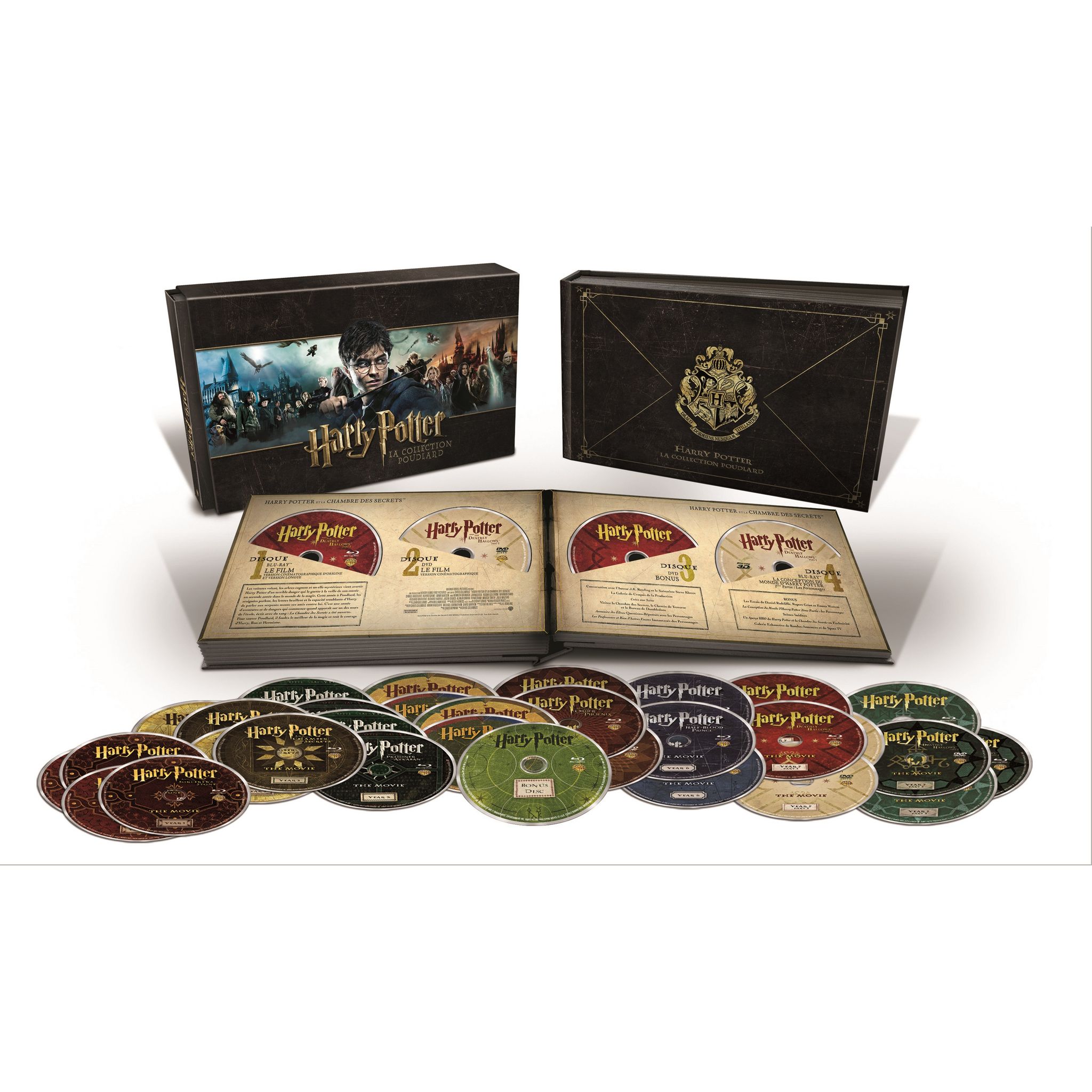 Coffret intégral BLU RAY et DVD Harry Potter pas cher 