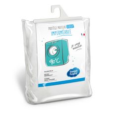 Sweetnight Protège matelas imperméable lavable à 90°c QUALITE PLUS (Blanc)