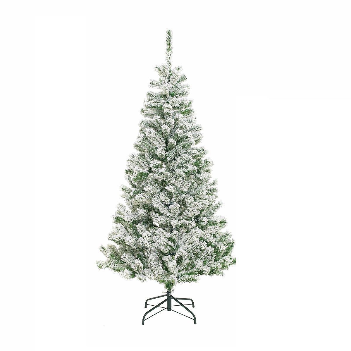 ACTUEL Sapin de noël artificiel enneigé 150 cm Ø 84 cm pas cher Auchan.fr