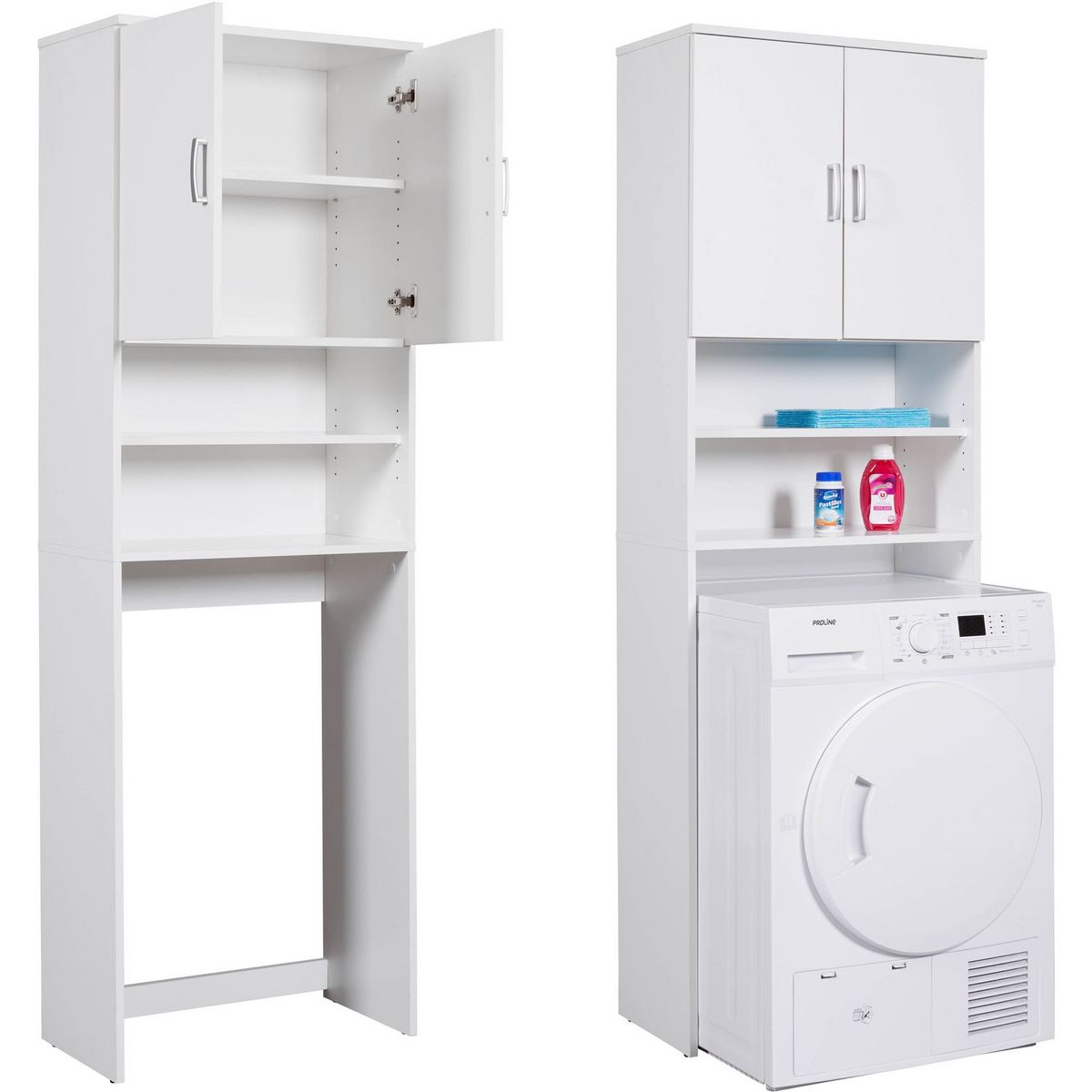 Meuble rangement machine à laver L63cm VISCONTI pas cher à prix Auchan