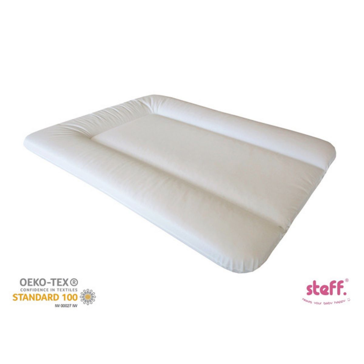  Steff - Matelas à langer - 70x50 cm - Blanc - Label de qualité OEKO-TEX standard 100