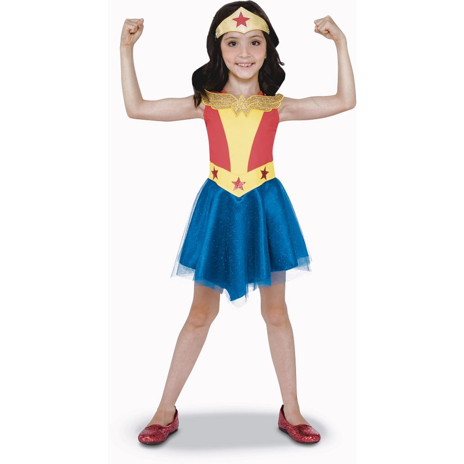 RUBIES Déguisement luxe Wonder Woman - DC Super Héro Girls pas