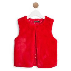 IN EXTENSO Gilet sans manches fille (Rouge )